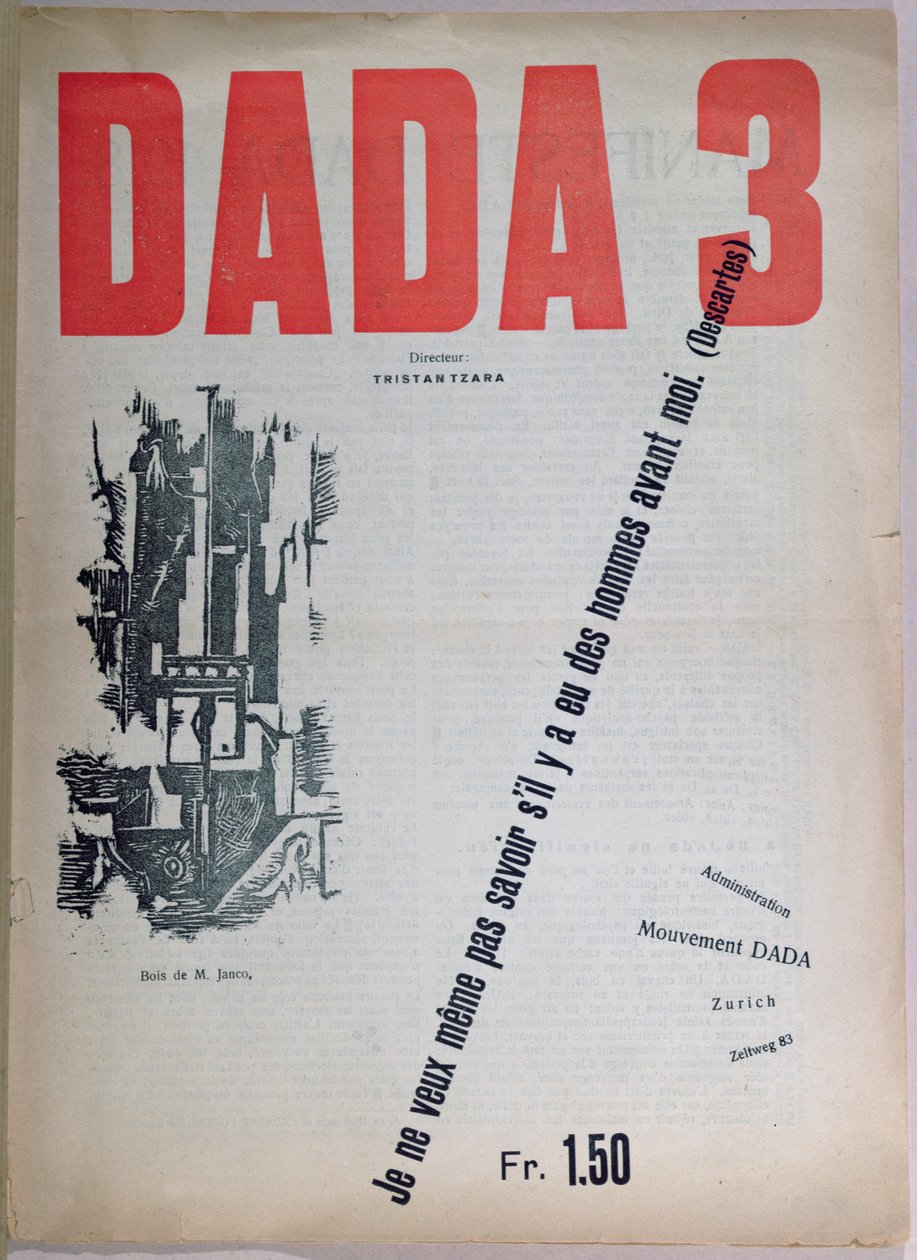 Revue Dada no.3, dezembro de 1918 de French School