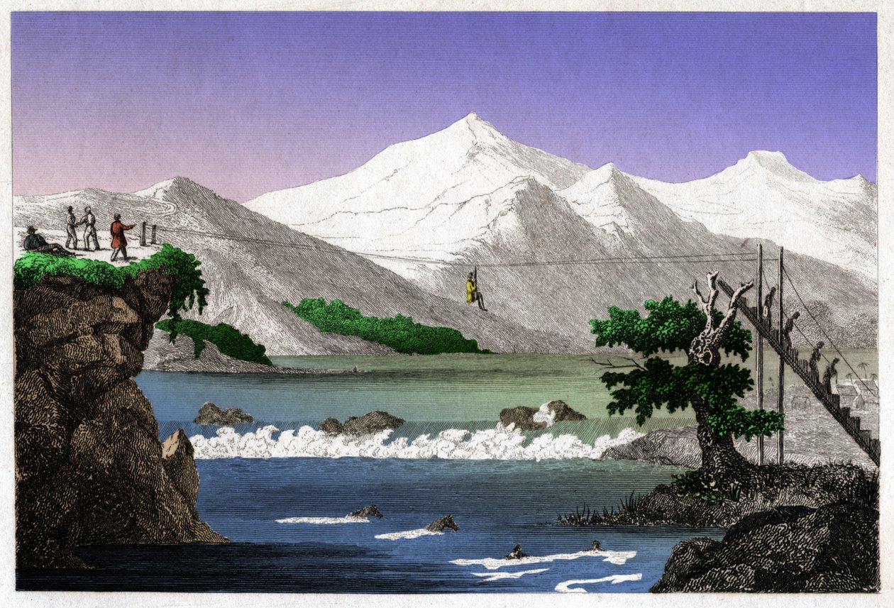 Rio Magdalena. (gravura, ca. 1840) de French School