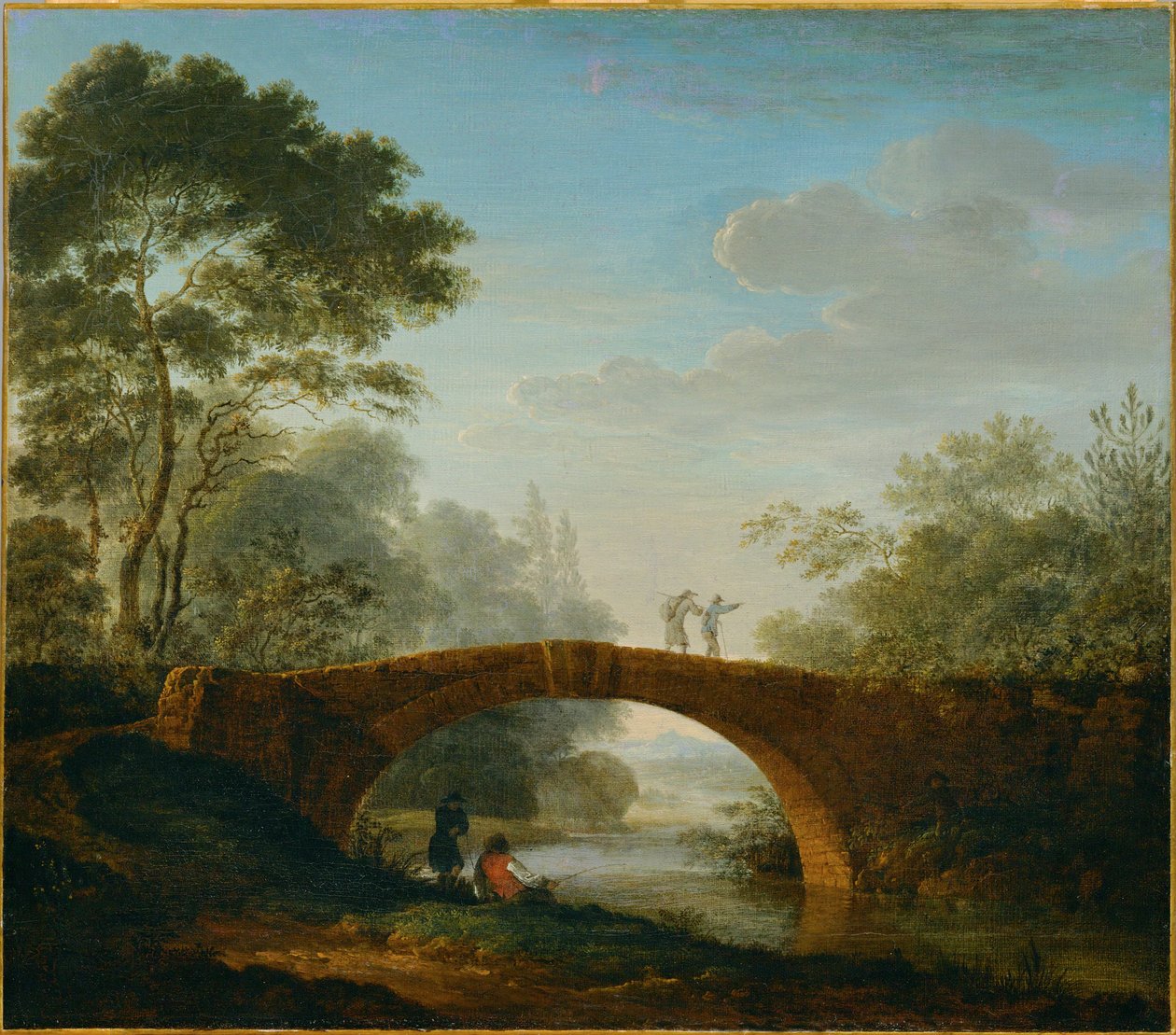 Paisagem fluvial ... (pintura sobre tela) de French School