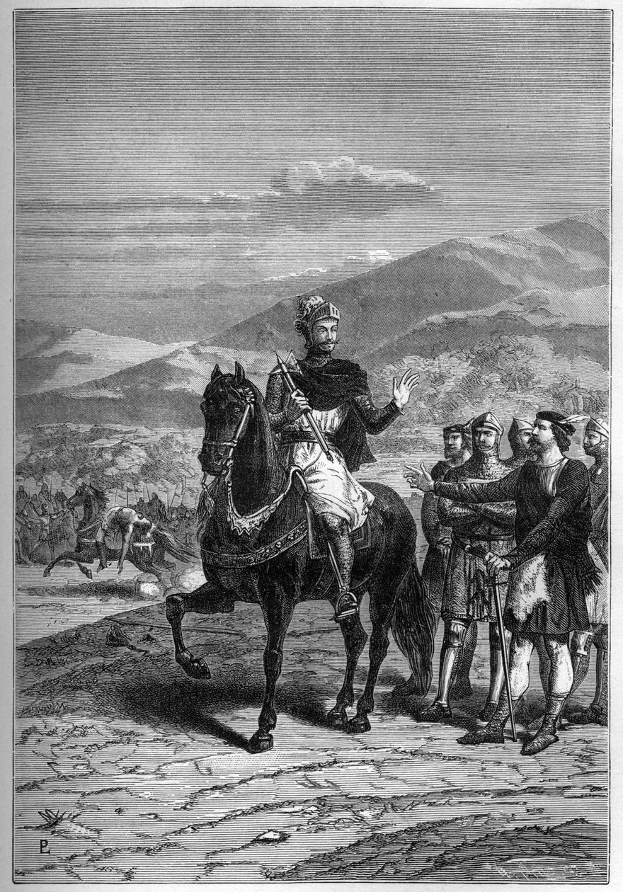 Robert the Bruce antes de Bannockburn, 1313, Escócia - Robert I da Escócia de French School