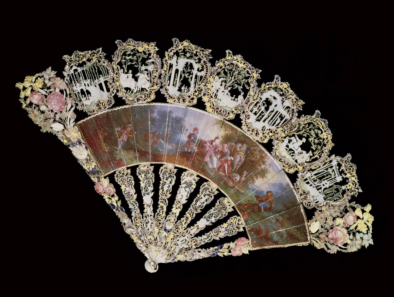 Fã rococó, 1730 de French School