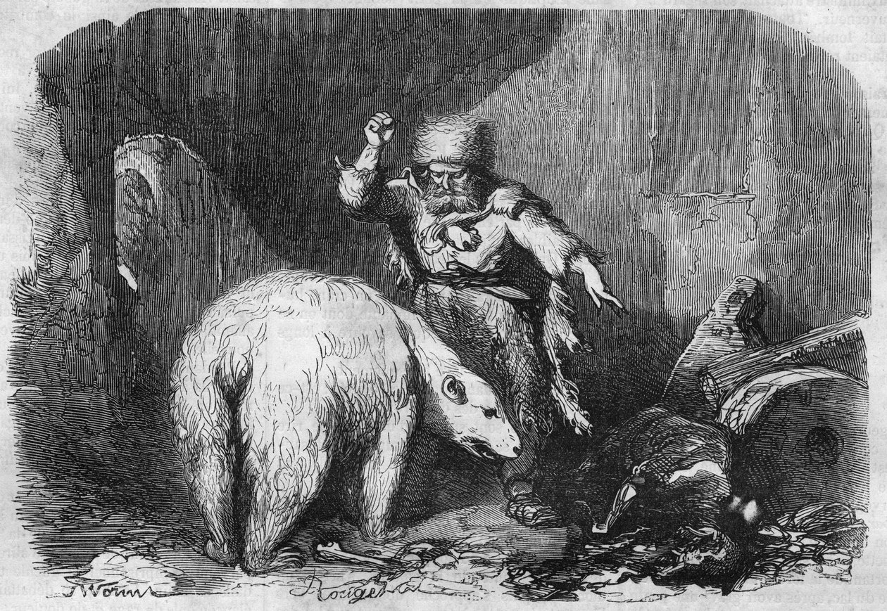 Série romana: "Han da Islândia" de Victor Hugo (1802-1885). Gravação em "Les bons romances". de French School