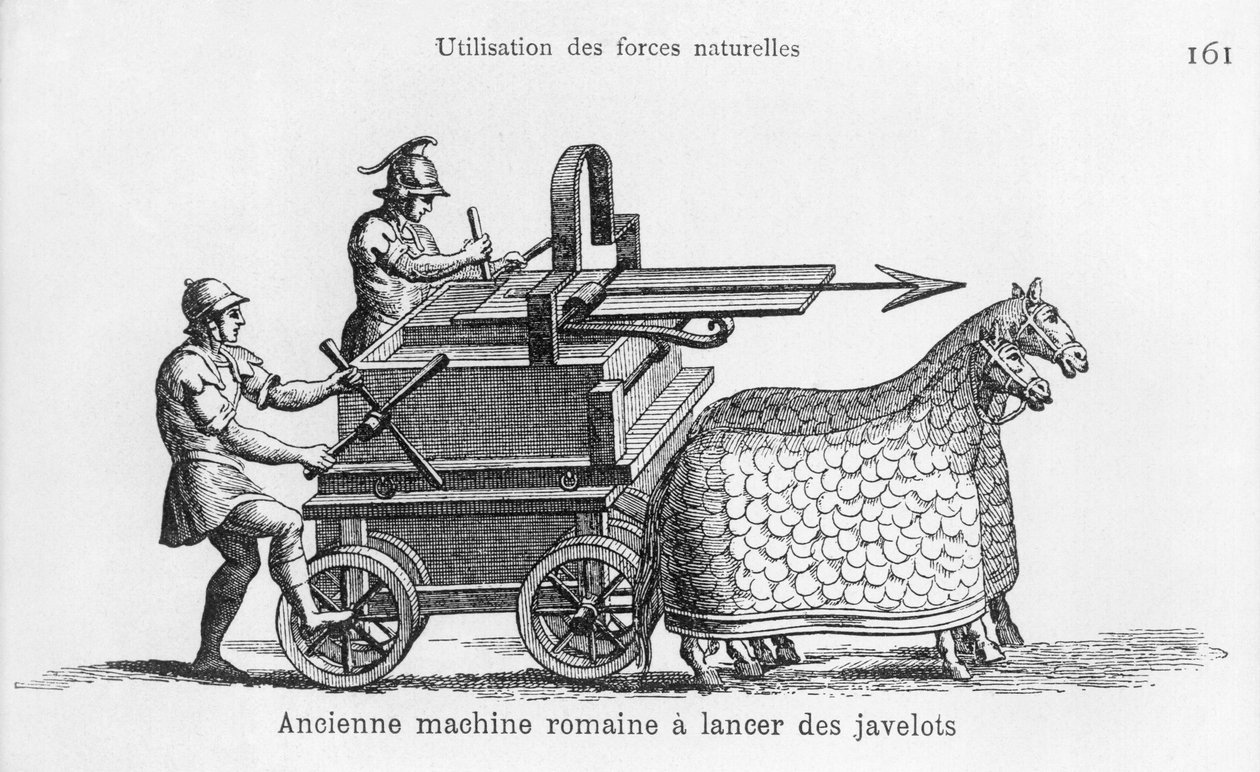 Máquina de guerra romana para disparar dardos de French School