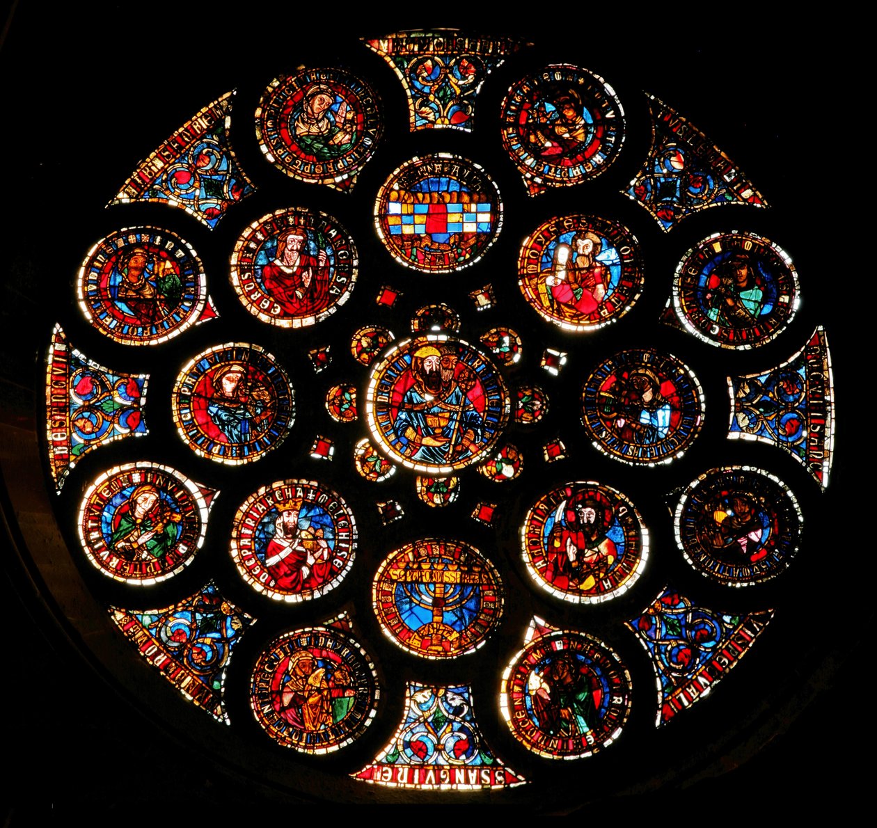 Roseira representando o Antigo Pacto, c.1235 de French School