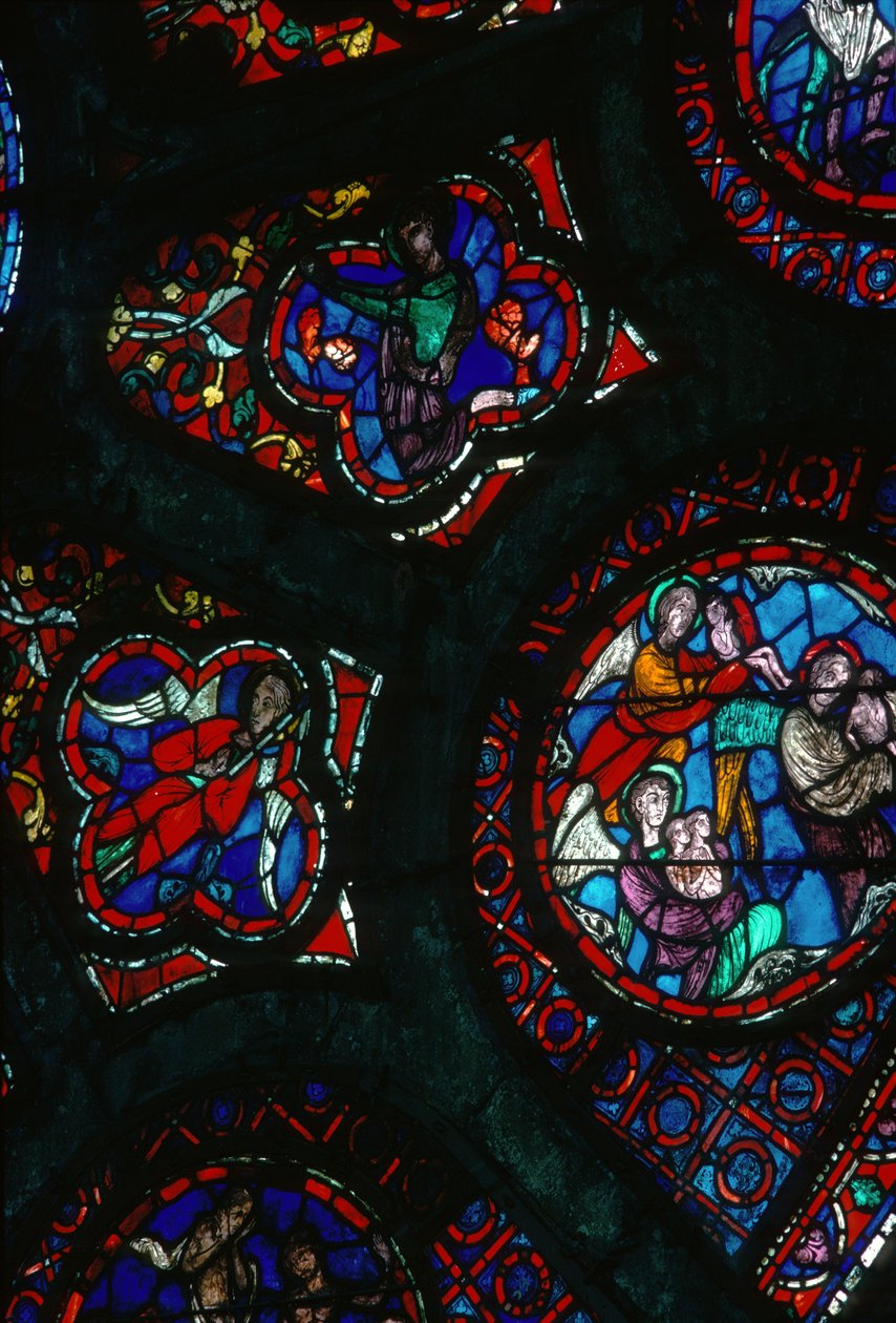 Detalhe da janela rosa de French School