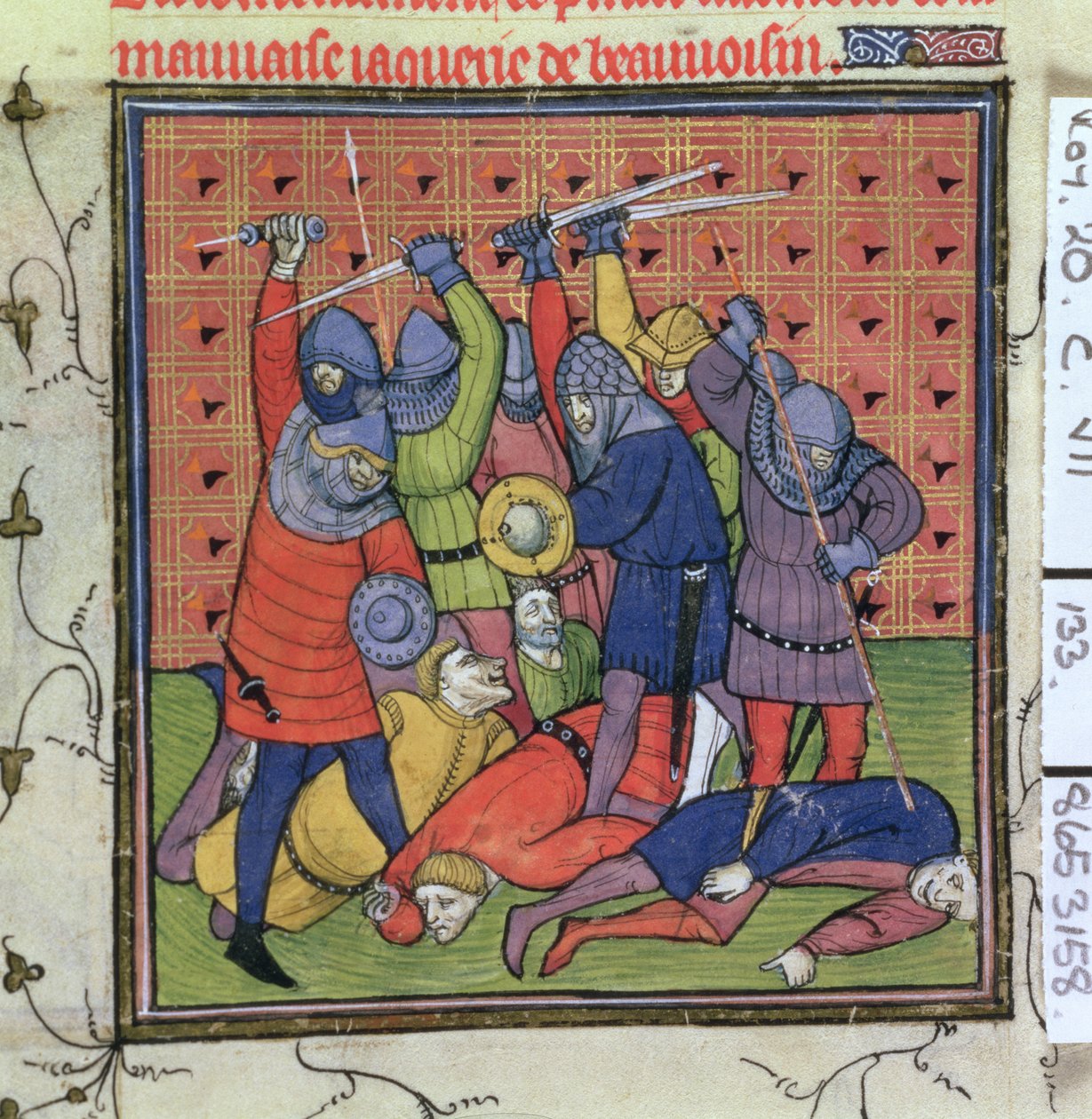 Roy 20 C VII f.133 Erupção de malandragem de French School
