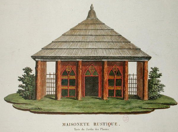 Casa rústica no Jardin des Plantes, Paris de French School