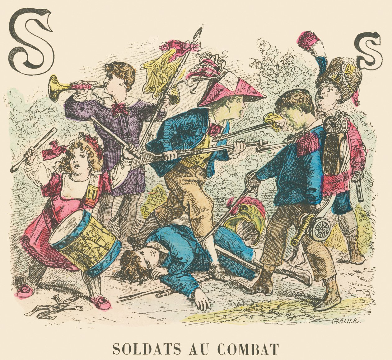 S: Soldados em combate de French School