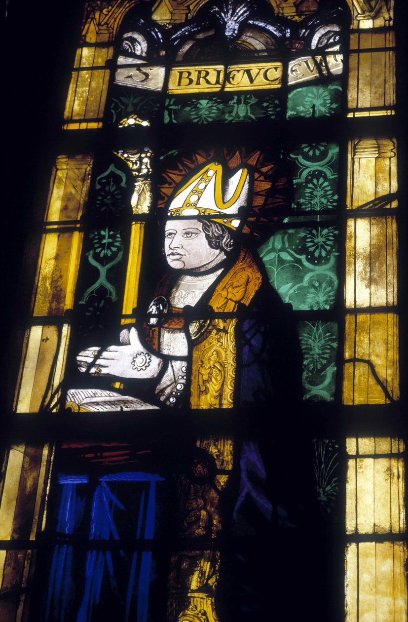 São Brieuc - vitral da Igreja de São Salvador de Dinan de French School