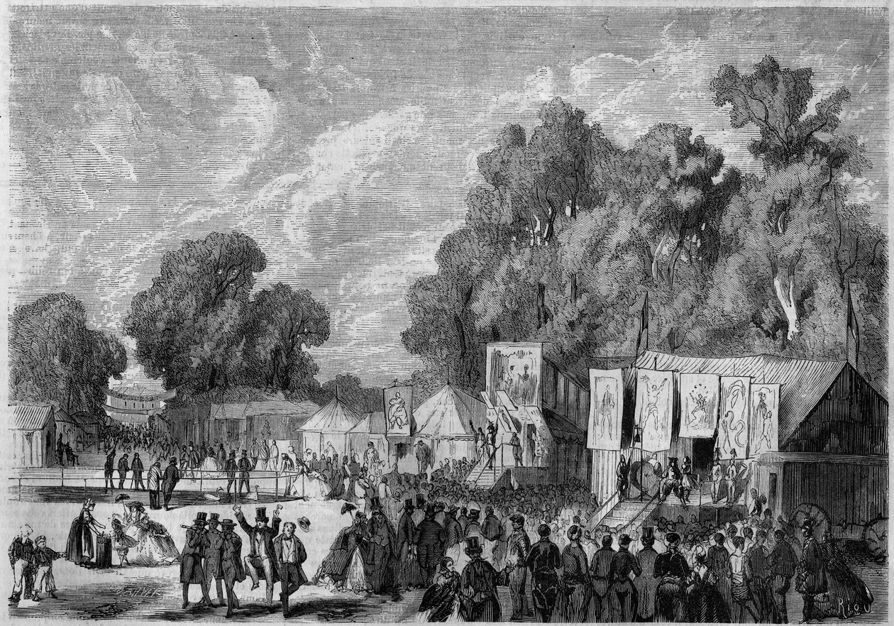 Celebrações de Saint Cloud. França de French School