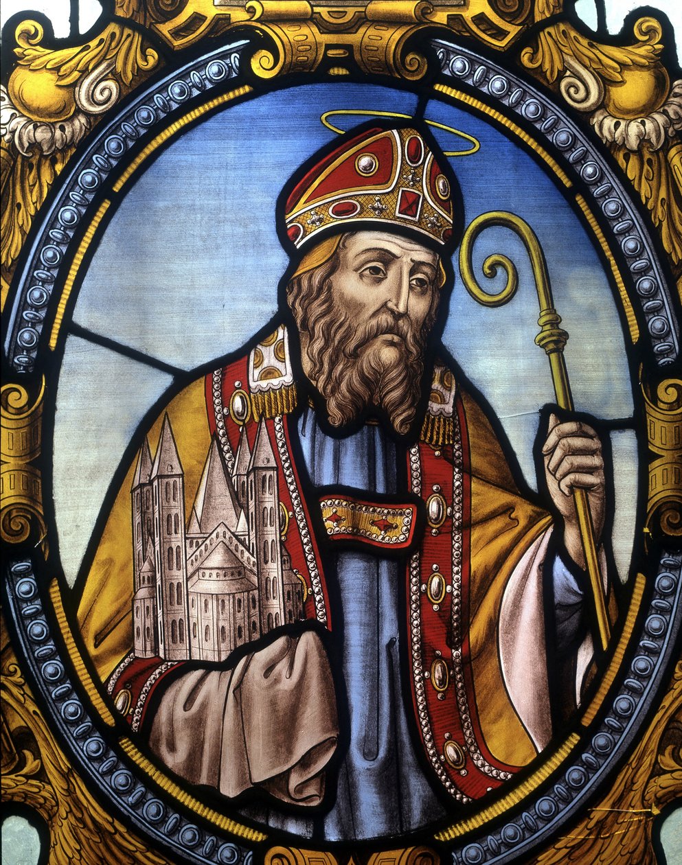 Santa Eleuthera. Bispo de Tournai de French School