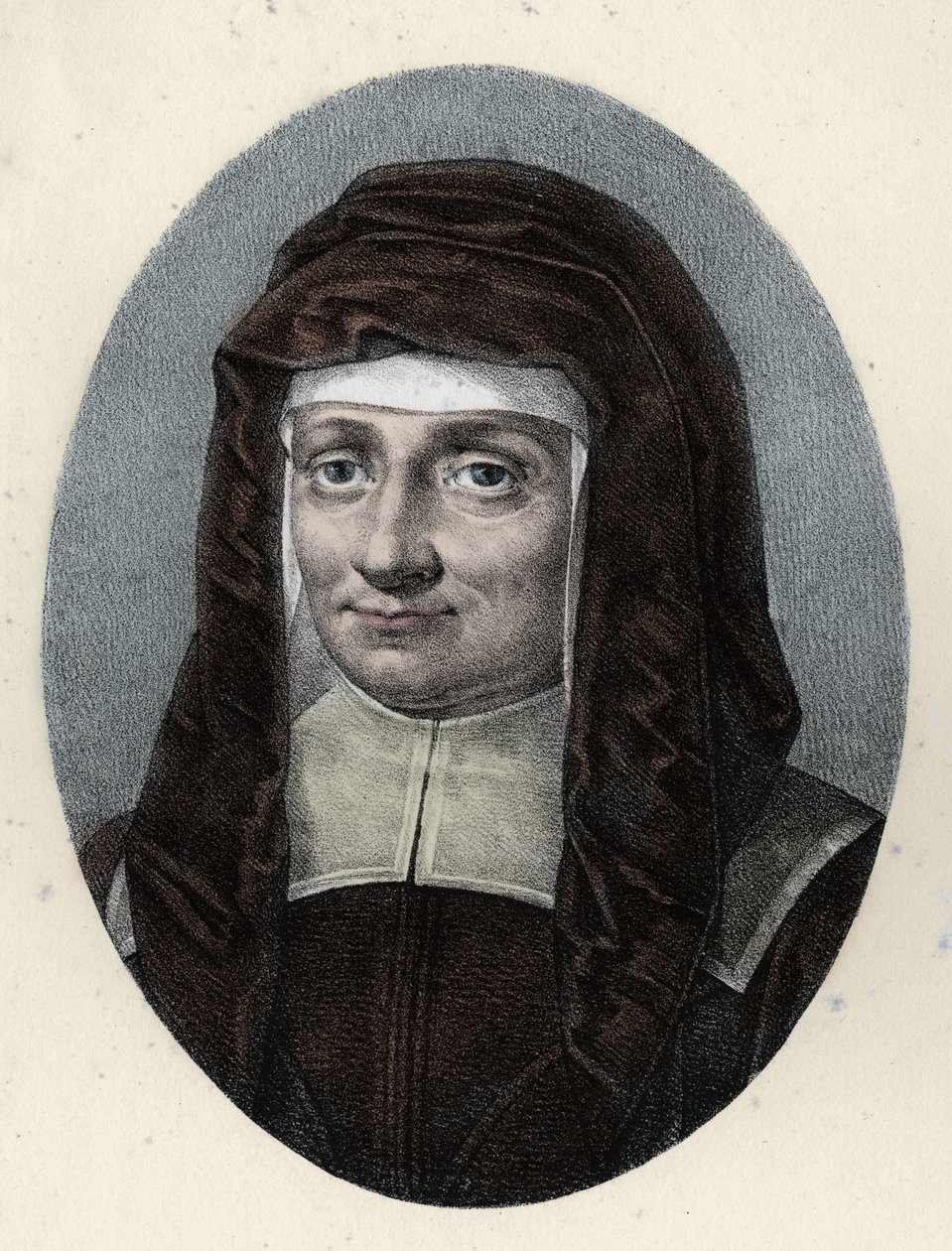 Santa Luísa de Marillac, viúva de Antoine le Gras (1591 - 1660). de French School