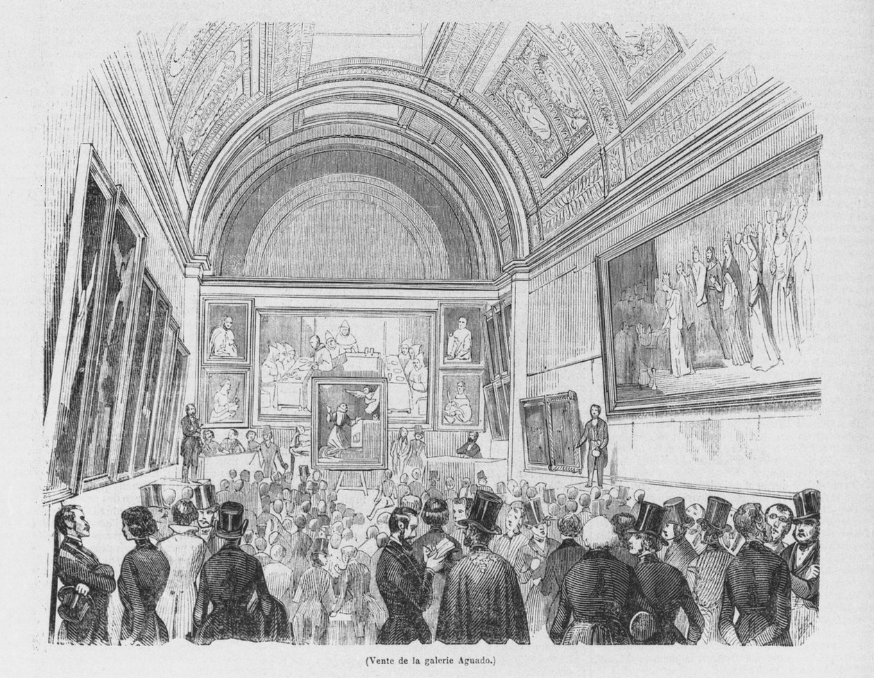 Venda da galeria Aguado, 1843 de French School