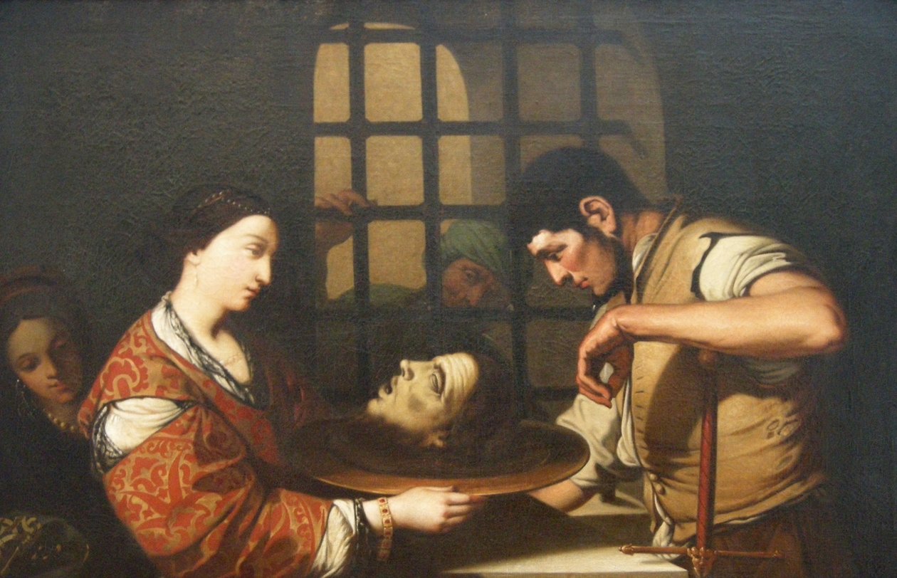 Salomé com a cabeça de João Batista de French School