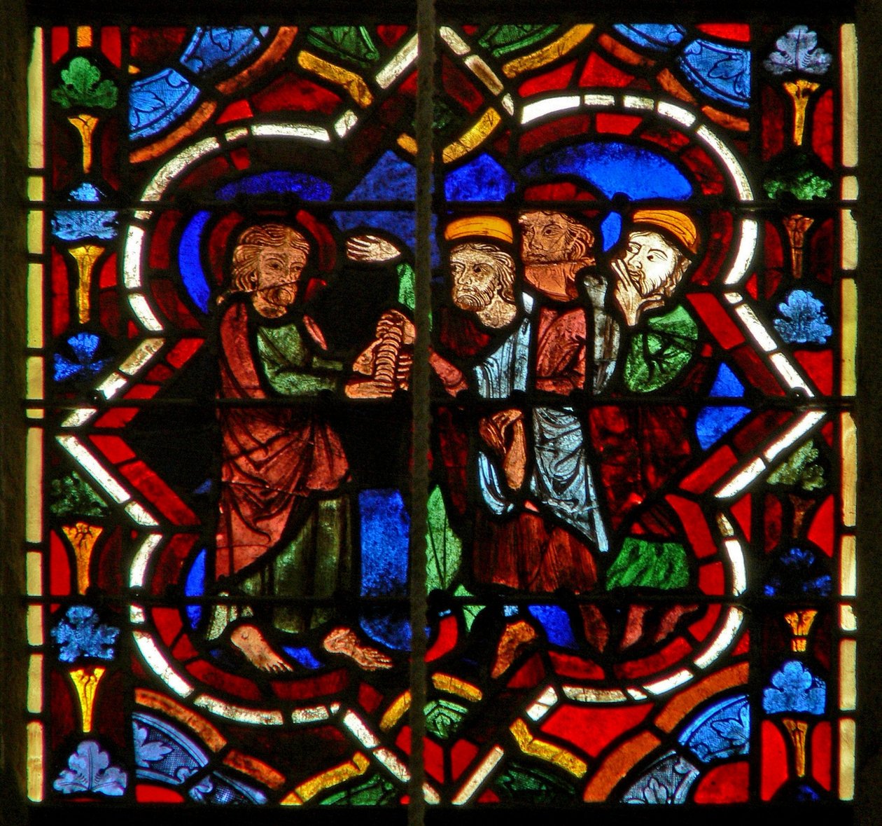 Cena na janela E representando Judas recebe a prata de French School