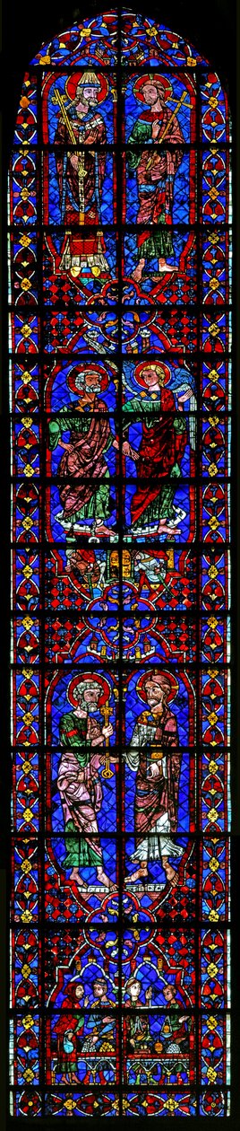 Cenas da vida de São Pedro com doadores - os cambistas (w105) de French School