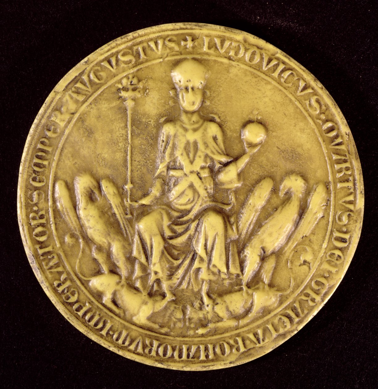 Selo de Luís IV de Baviere (1287-1347) do século XIII ao XIV de French School