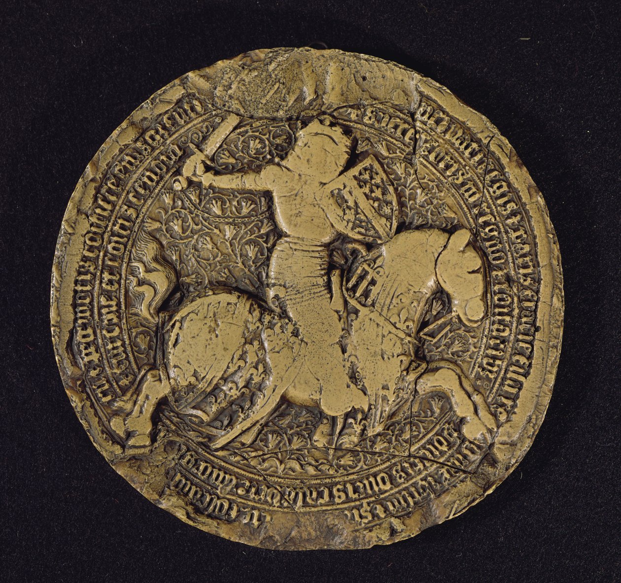 Selo de Luís I de Anjou (1339-84) Rei da Sicília, 1383 de French School
