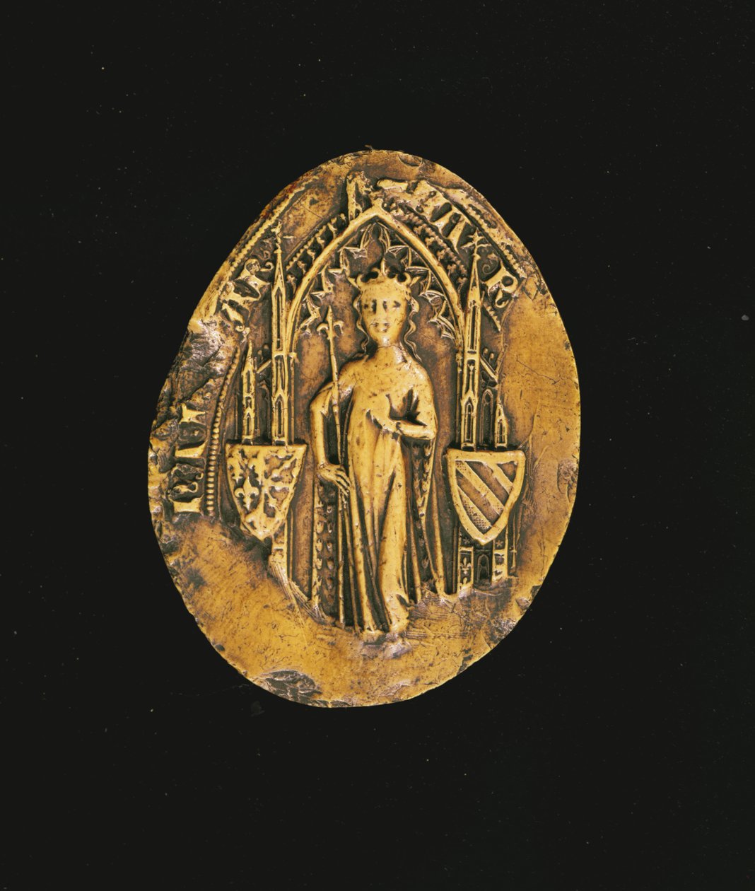 Selo de Marguerite da Borgonha (1290-1315) 1311 (cera) de French School