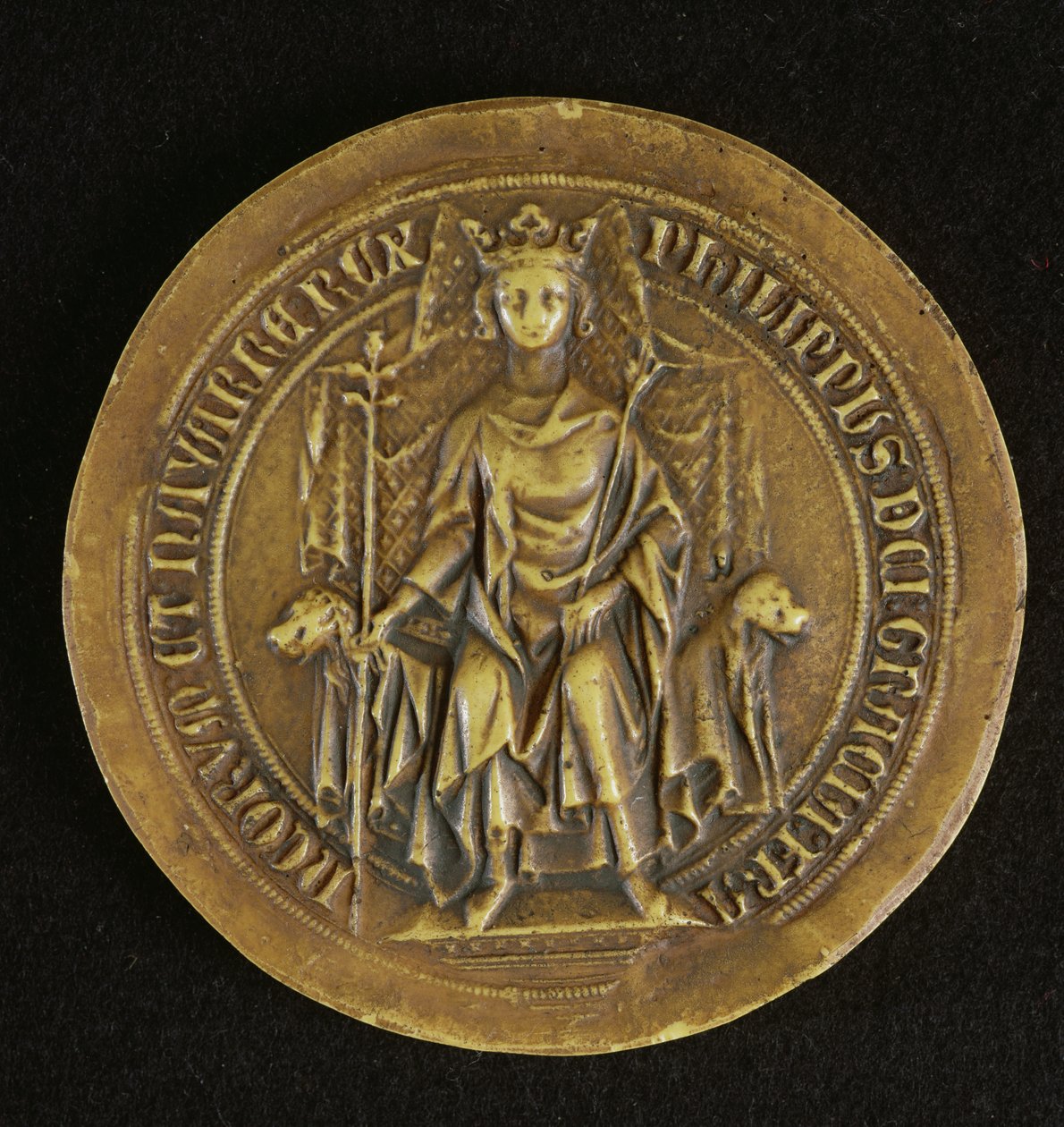 Selo de Philippe V (1294-1322) O Alto, 1317 de French School