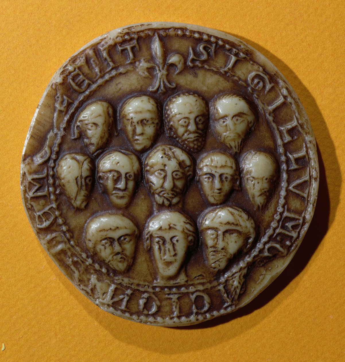 Selo do conselho da Comuna de Meulan, 1195 (cera) de French School