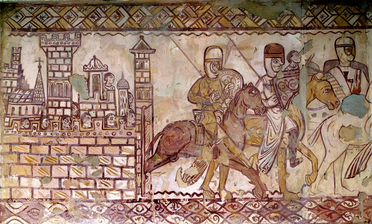 Segunda Cruzada (1147-1149): o início das Cruzadas. Fresco da capela de Cressac de French School
