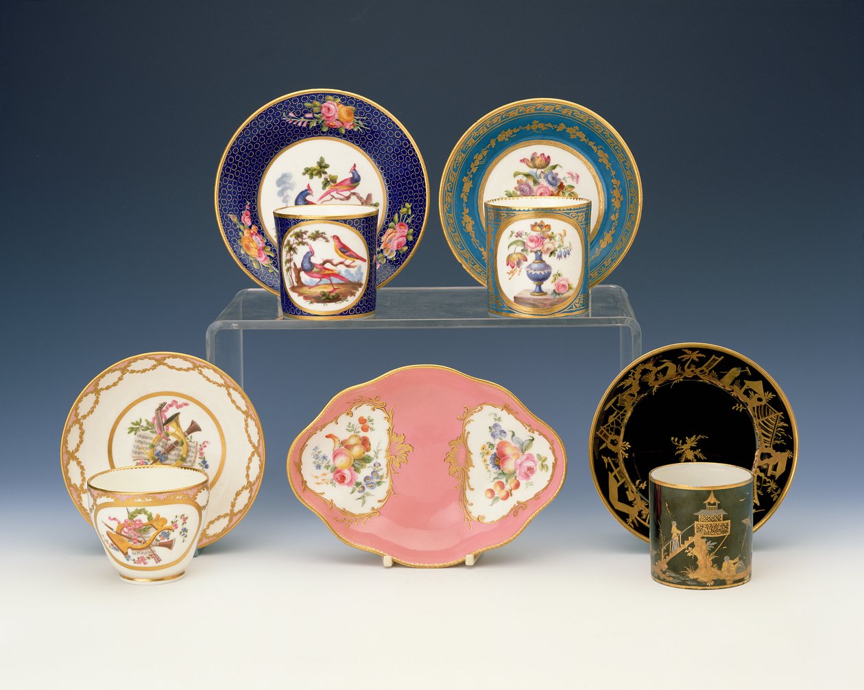 Seleção da Porcelana Sevres, c.1760 (porcelana) de French School