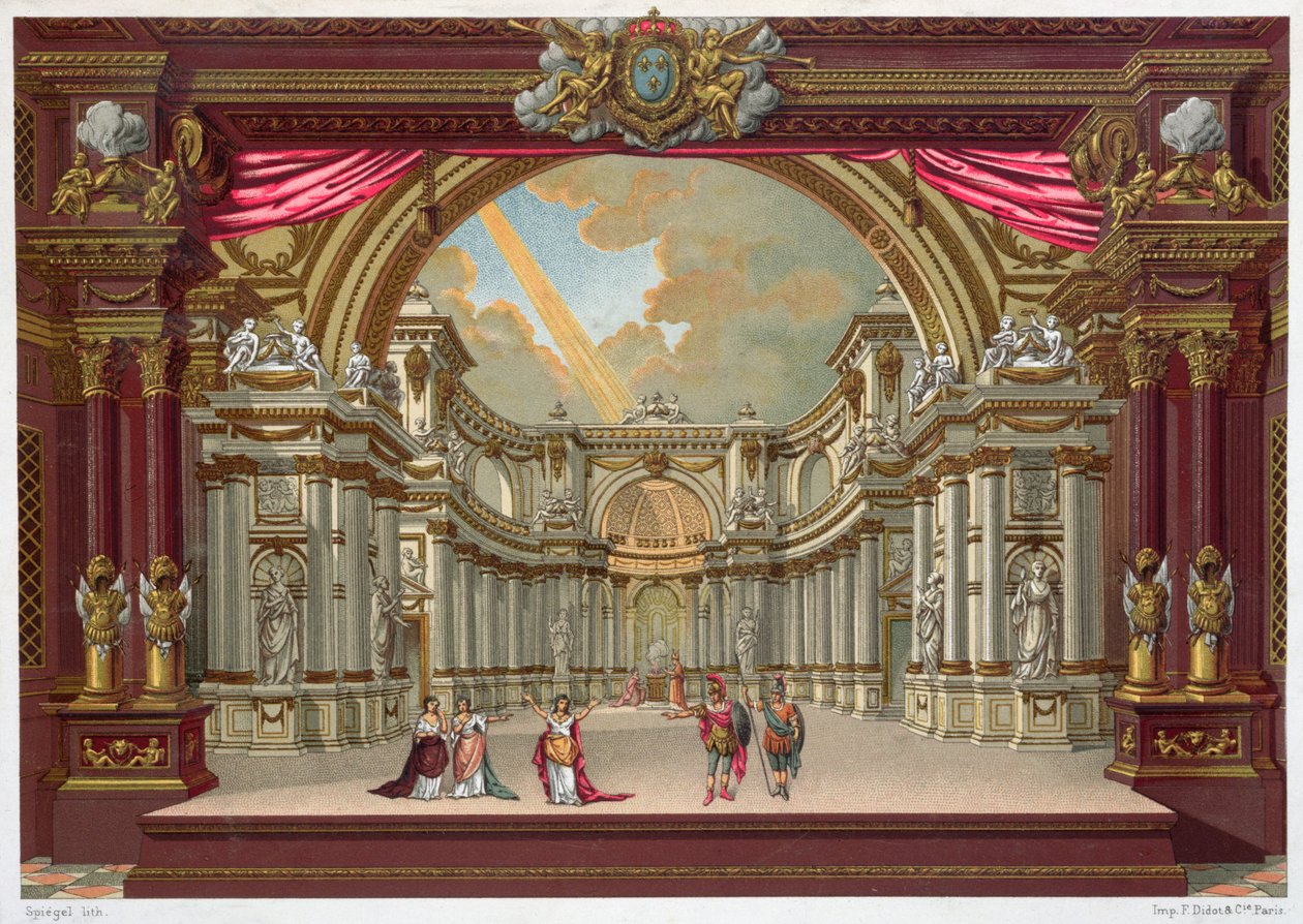 Cenografia para o teatro em Versalhes de French School