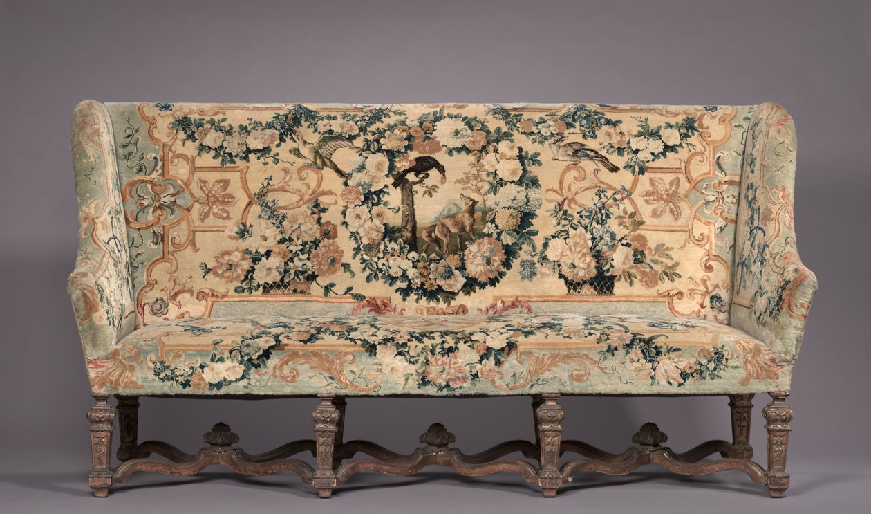 Canapé, fabricante Savonnerie Factory, antes de 1717 de French School