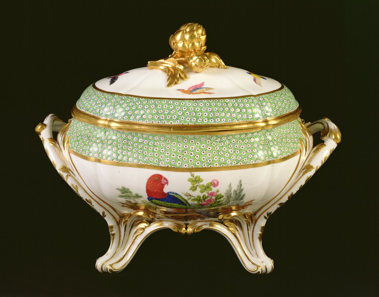 Sevre terrina do serviço de Éden, pintores marca Pierre-Joseph Rosset, 1788 (porcelana) de French School