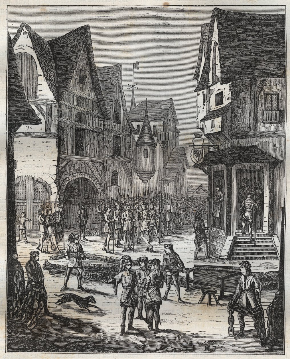 Siege de Paris (1358) - Em 22 de fevereiro de French School