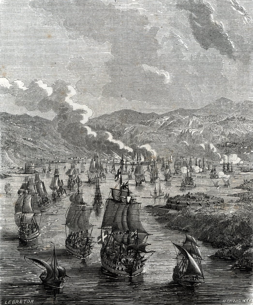 O cerco de Toulon teve lugar entre 29 de Julho e 21 de Agosto de 1707 durante a Guerra da Sucessão Espanhola, quando uma força terrestre e marítima aliada sitiou a base naval francesa em Toulon (gravura). de French School