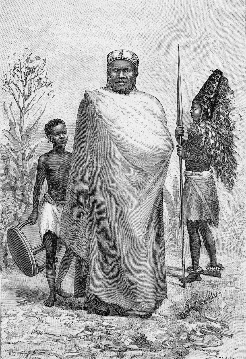 Sina, Sultão de Kibosho e um guerreiro de French School