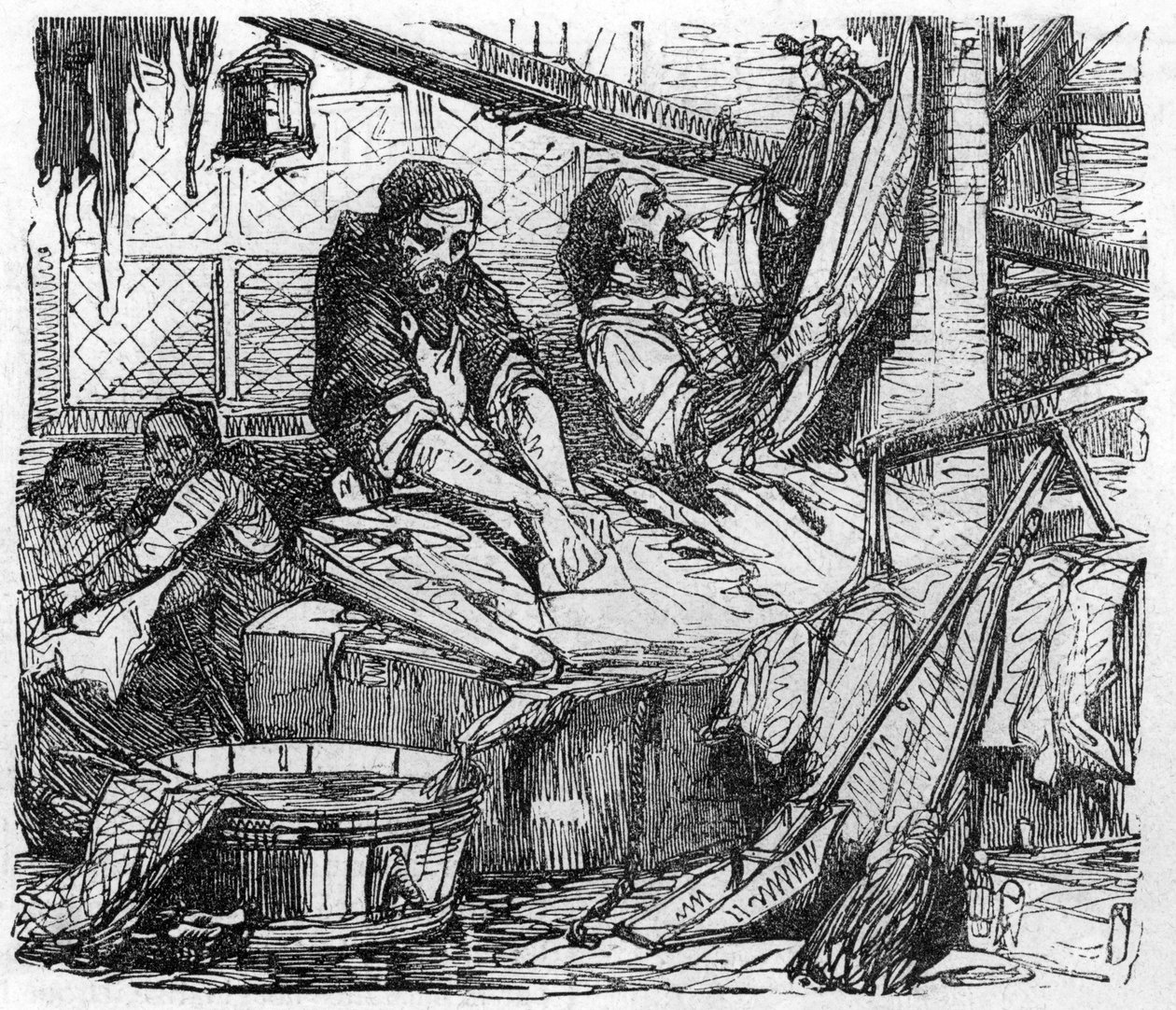 Ancinhos de matadouro, Les halles, paris de French School