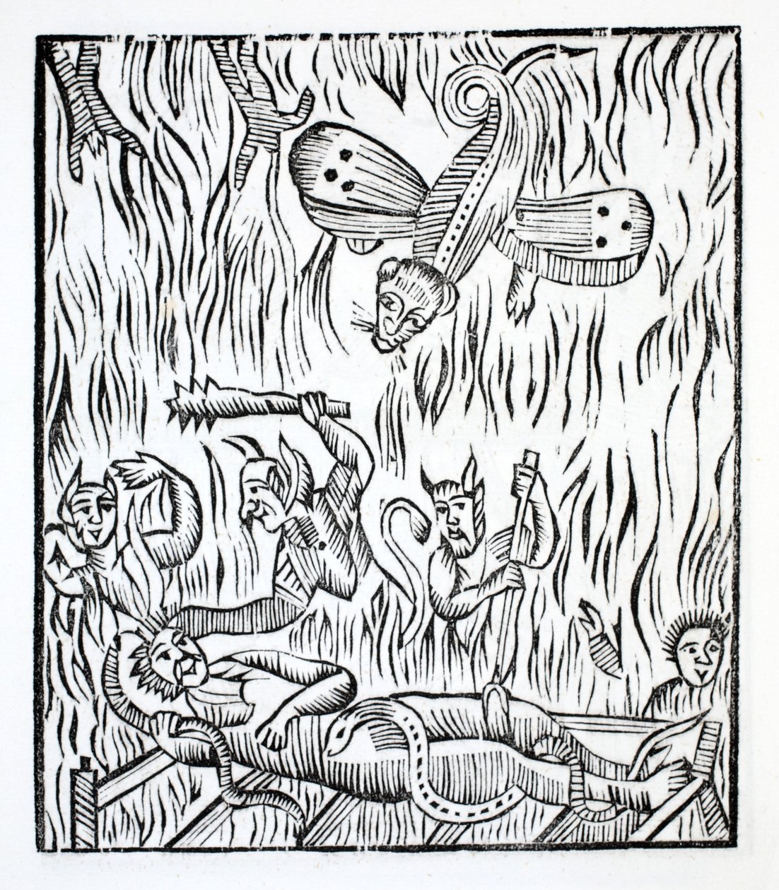 Pequeno desenho do estado infeliz de uma alma condenada de French School