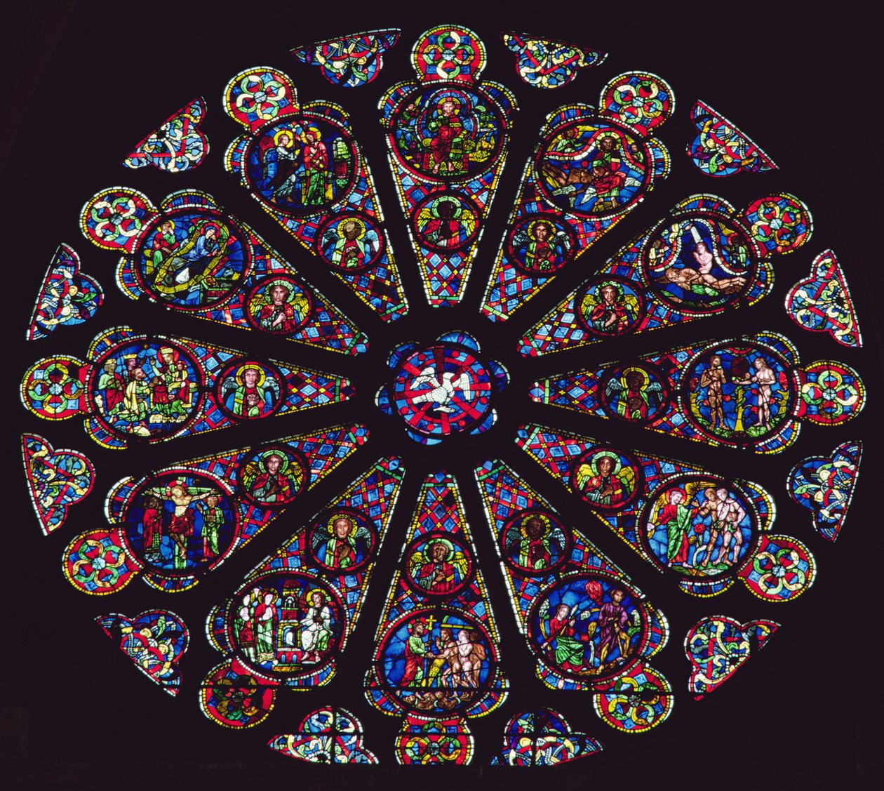 Janela rosa do Sul, 1235-40 de French School