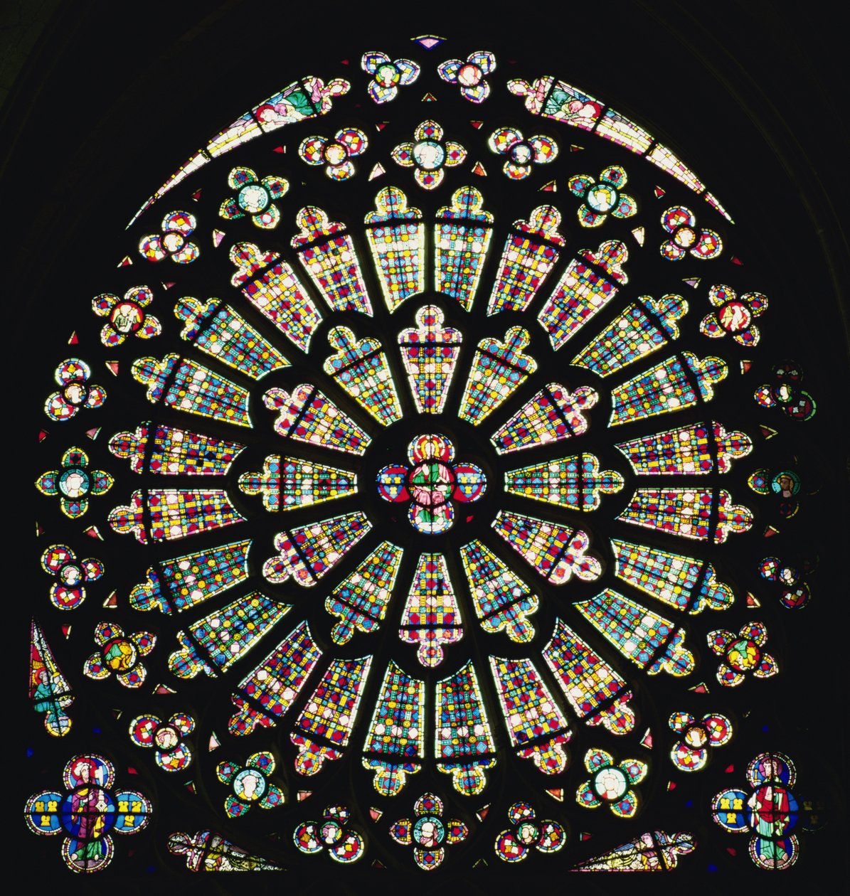 Janela rosa do sul, c.1320 de French School