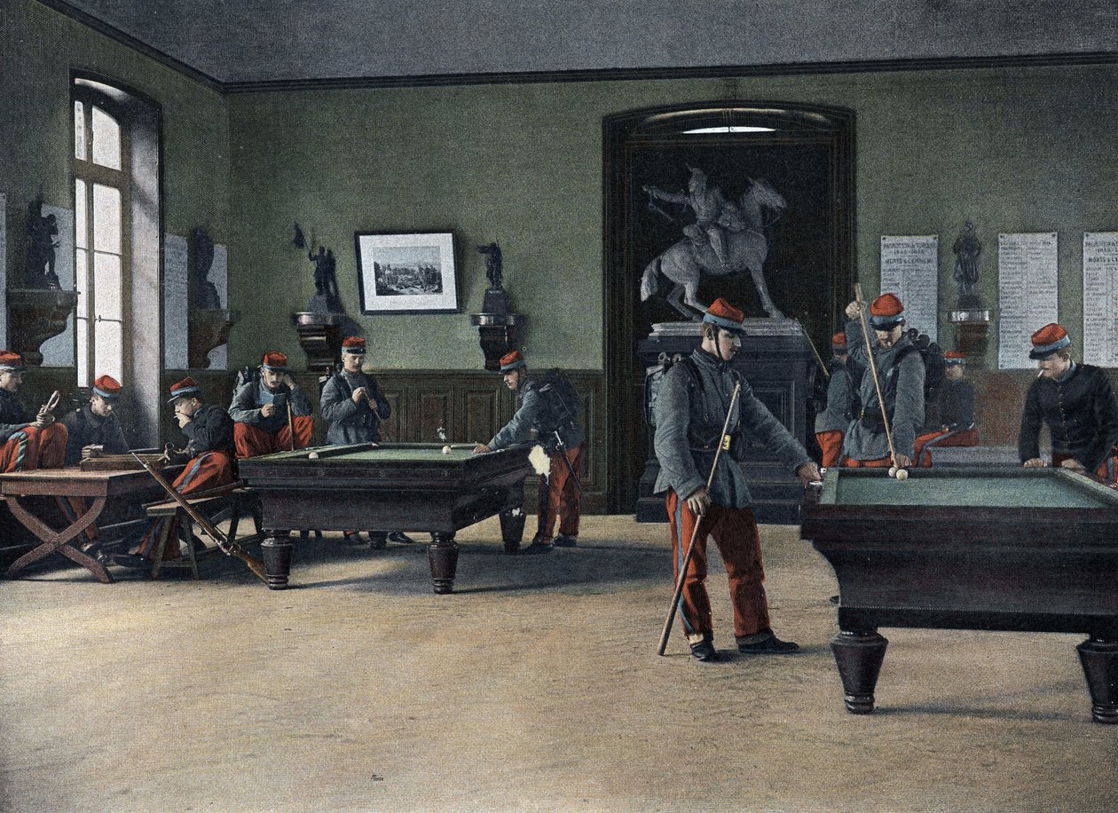 Escola militar especial de Saint-Cyr (Saint Cyr), serviço interior: Sala de jogos. de French School
