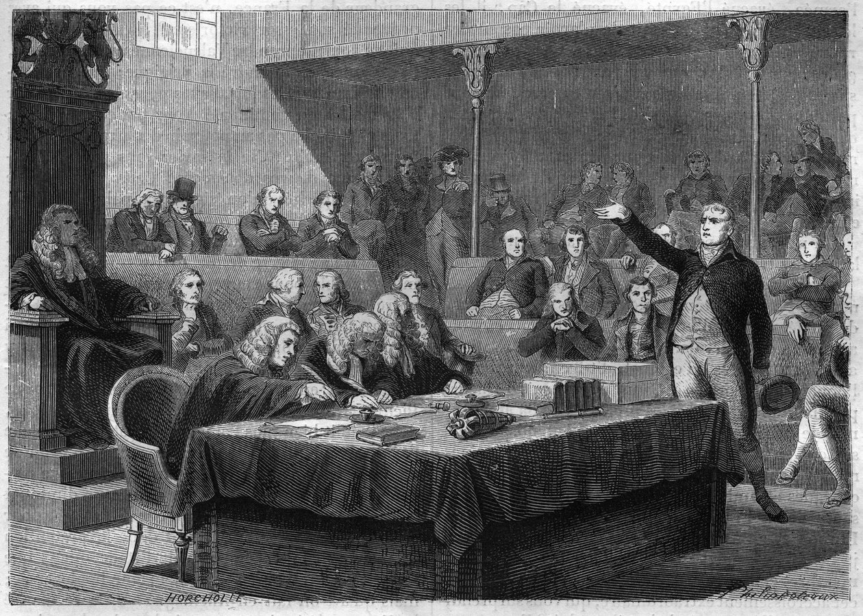 Discurso de Depute Fox ao Parlamento da Inglaterra sobre a invasão da Suíça pela França, Novembro de 1802 - Gravação do "Histoire du Consulate et de l