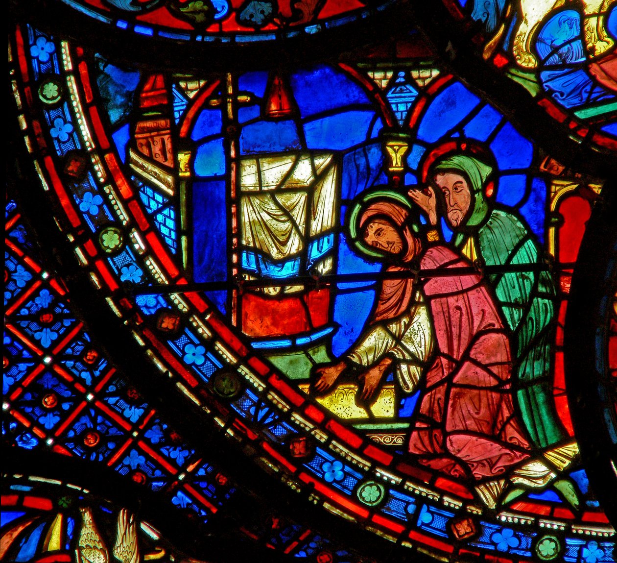 St Anthony: reza no corpo de St Paul Anchorite (w30b) de French School