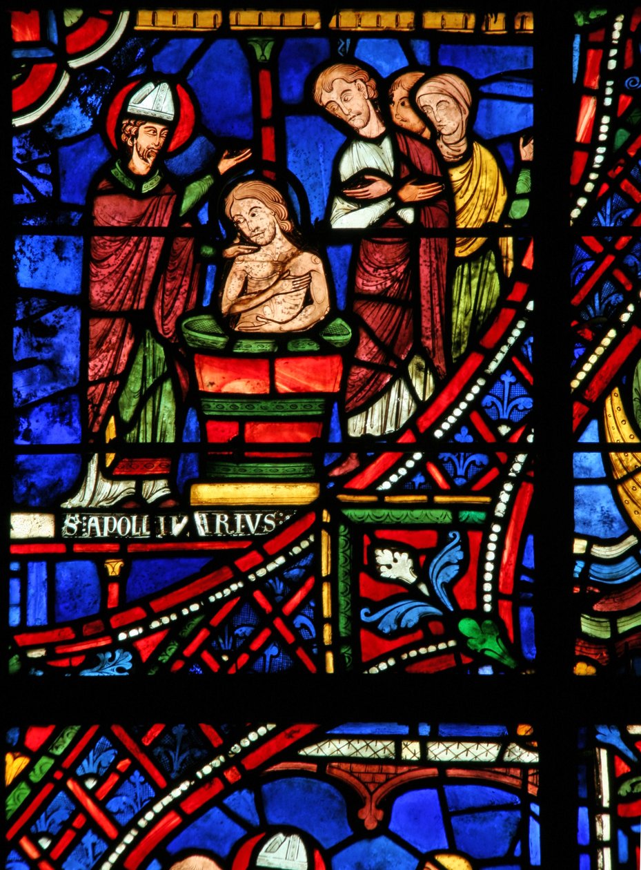 St. Apollinaire: batiza a família dos tribunos (w36) de French School