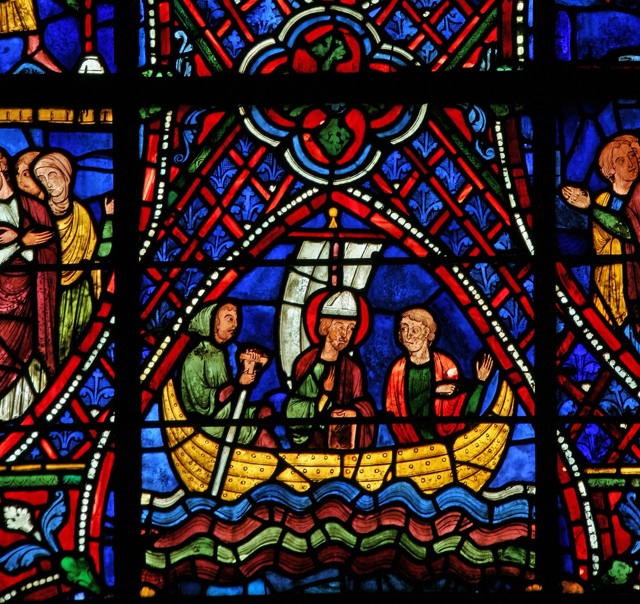 St. Apollinaire: em um barco (w36) de French School