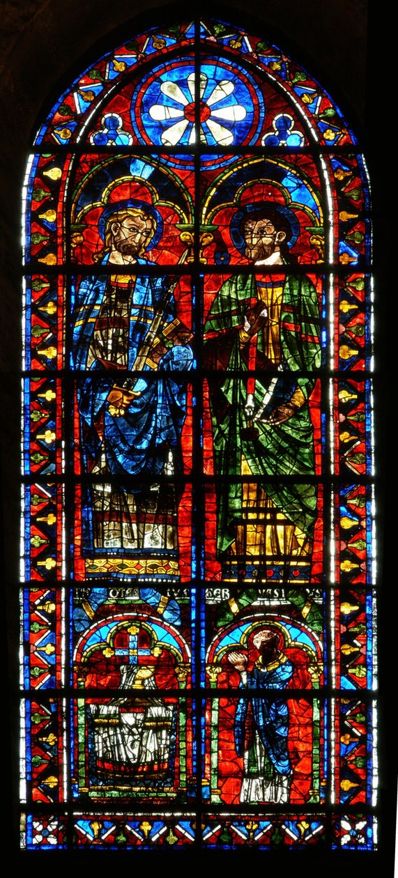 St. Gervais e St. Protus com um padre doador de French School