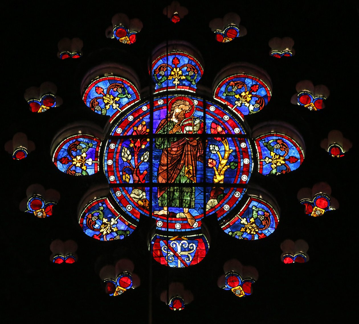 São João Batista no deserto com o Agnus Dei (w116) de French School