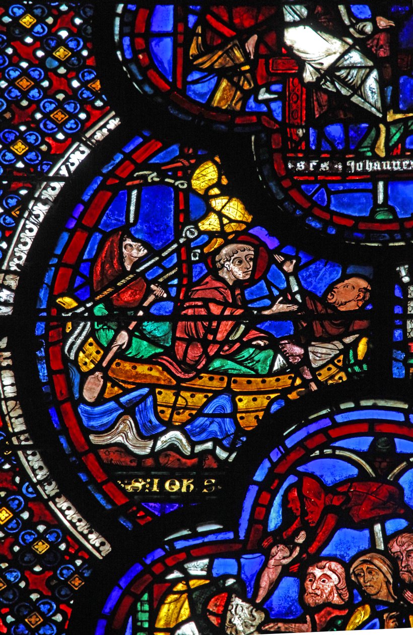Janela de São João: banido para Patmos e escreve o Apocalipse (w48) de French School