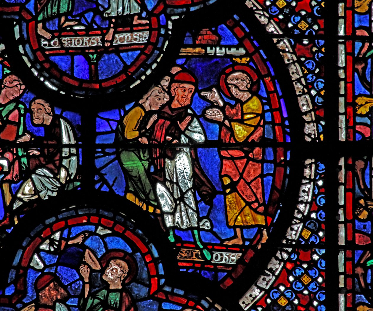 Janela de São João: ele repara gemas quebradas (w48) de French School
