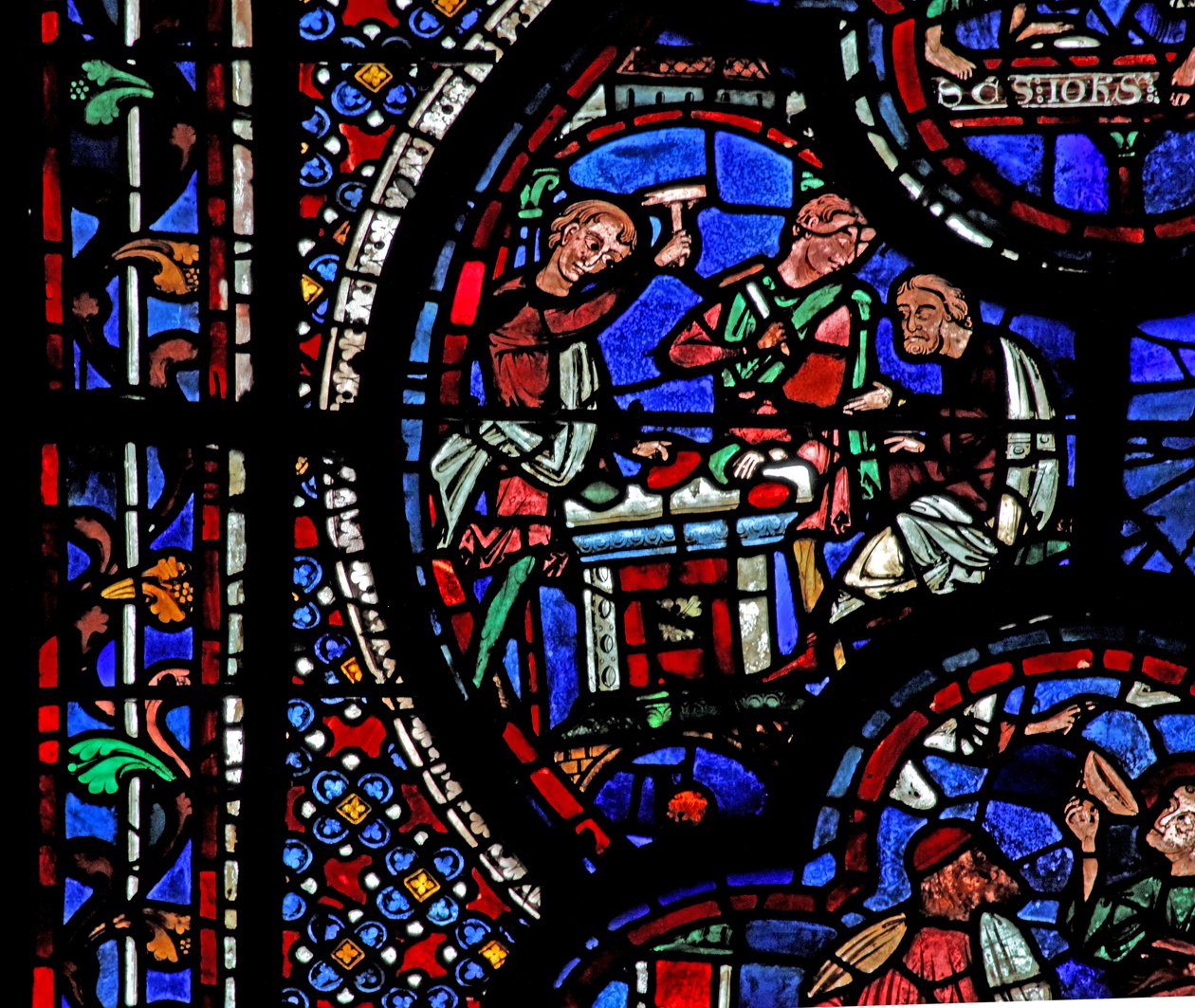 Janela de São João: dois homens quebram algumas gemas (w48) de French School