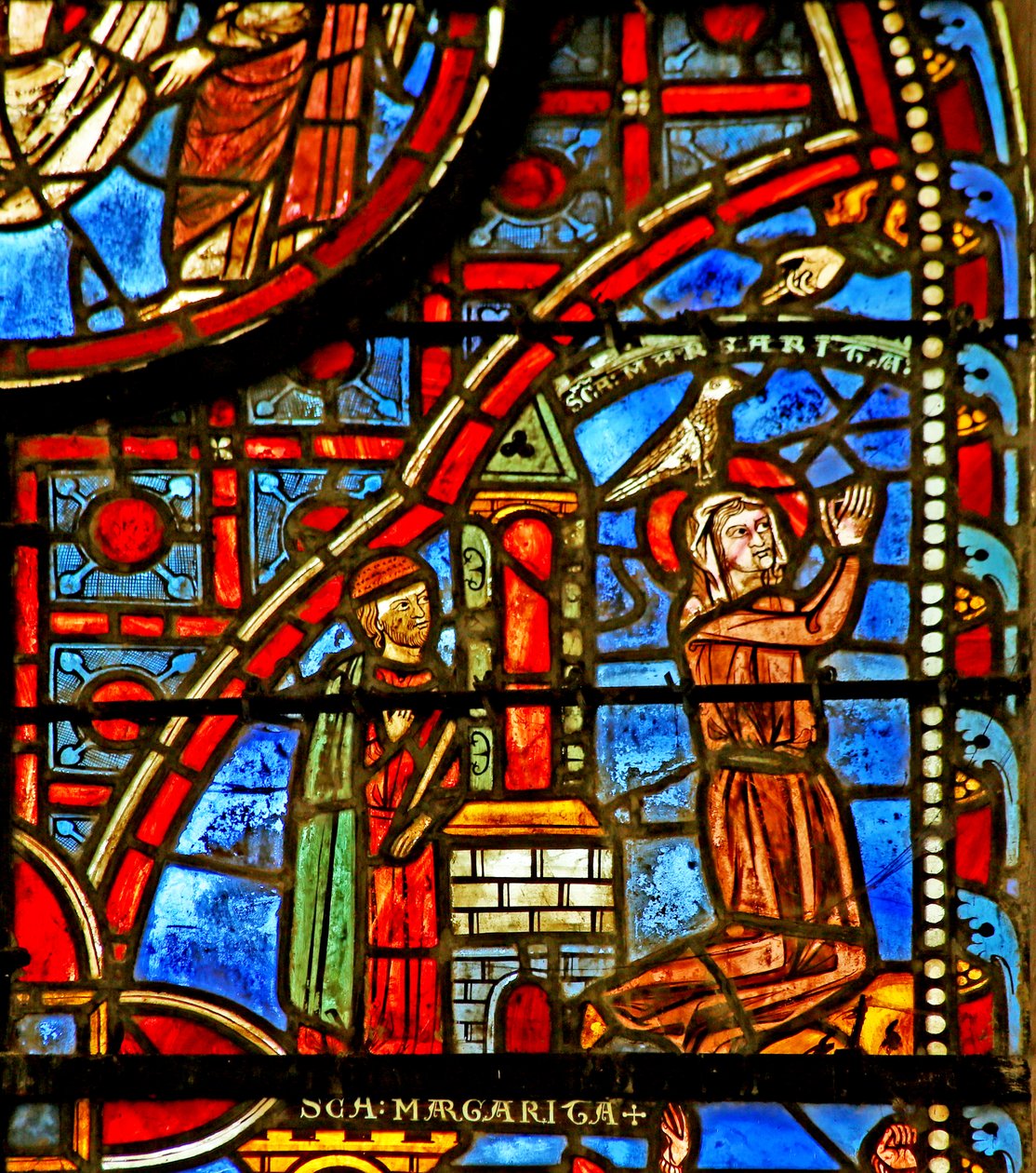 St Margaret rezando de French School