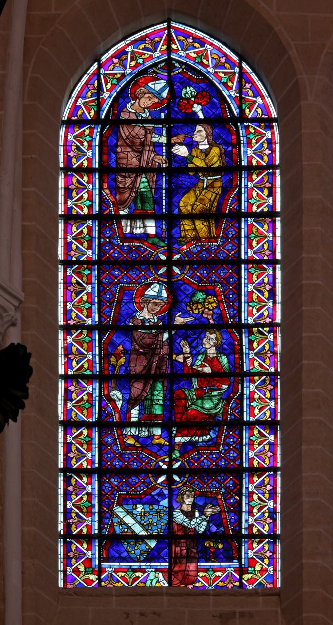 São Martinho cura os doentes. Thibault VI, Conde de Chartres (w109) de French School