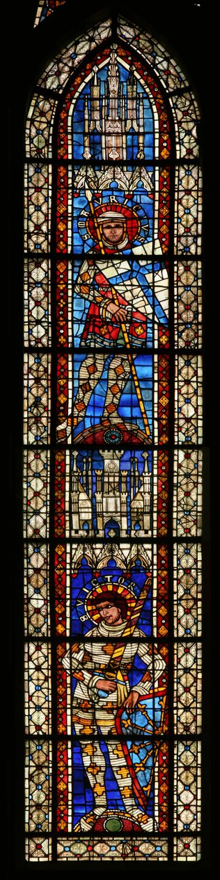 St. Maurice acima St. Victor, janela 203b de French School